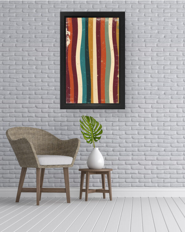 Vintage Striped Rhythm Wall Art