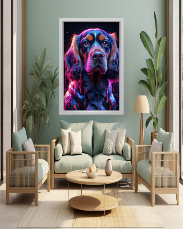 Neon Canine Majesty Wall Art