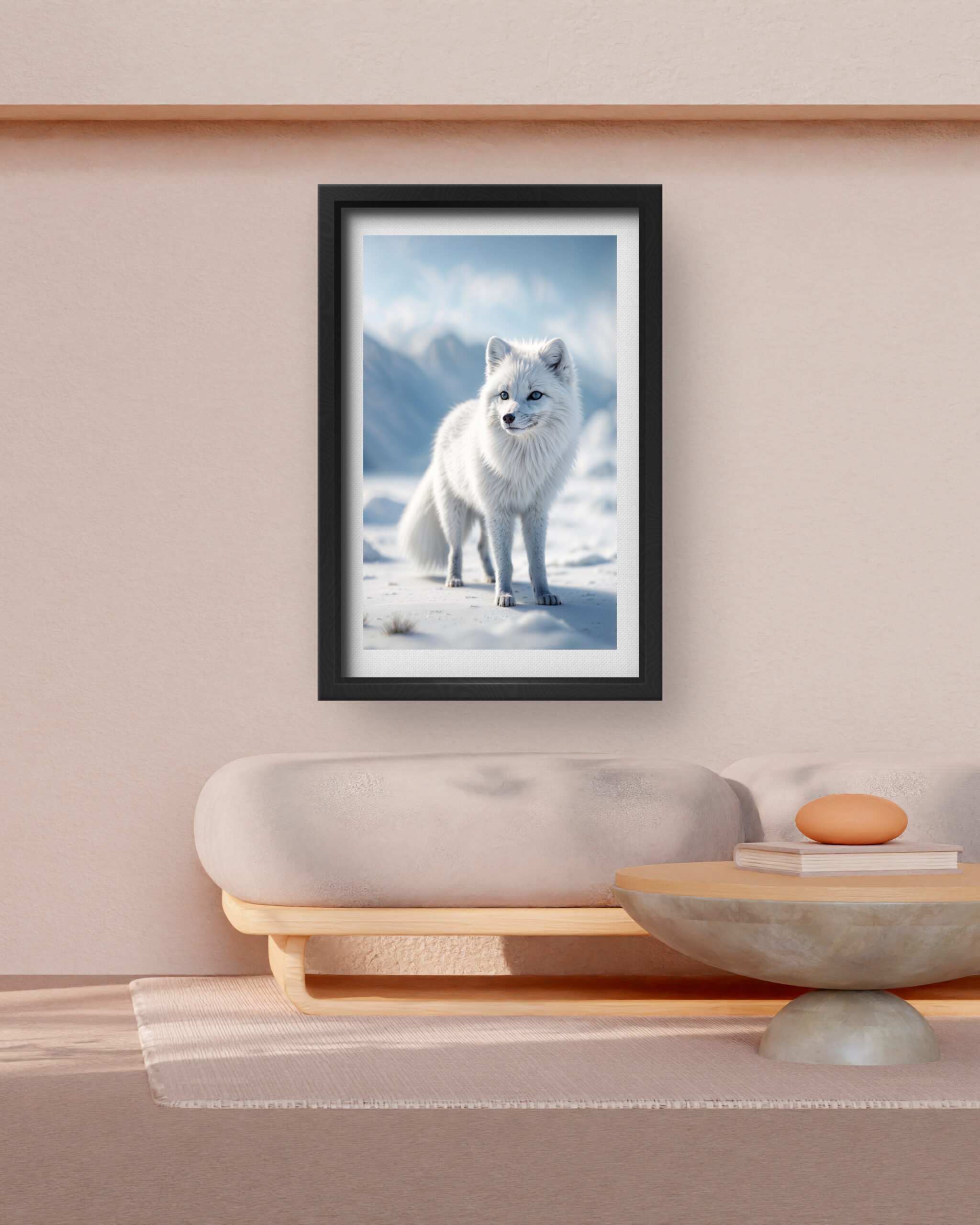 Arctic Elegance - White Fox in Snow - Image 2