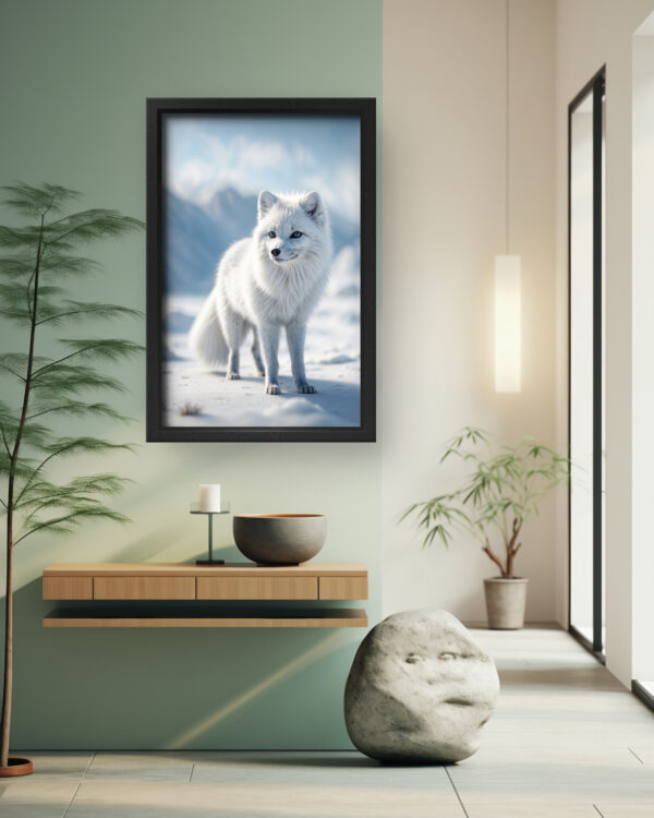 Arctic Elegance - White Fox in Snow