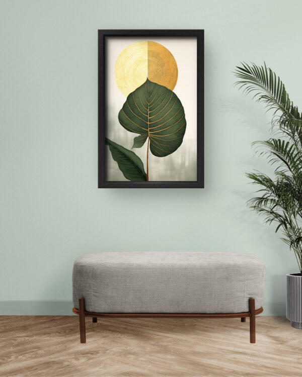 Golden Leaf Harmony Wall Art