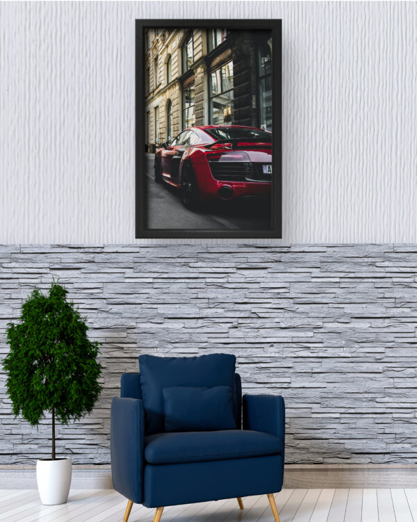 Urban Elegance – Red Supercar Wall Art