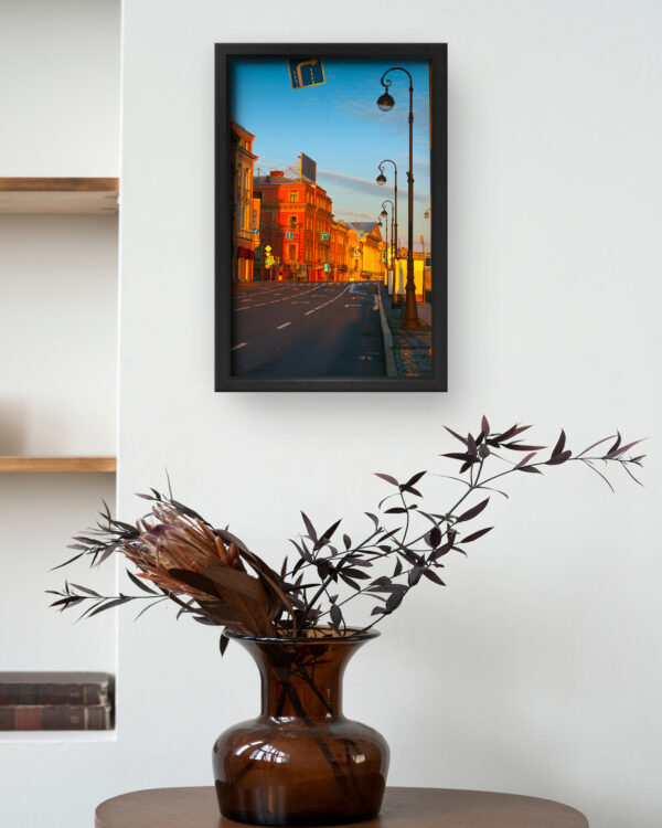 Golden Hour European Street Scene