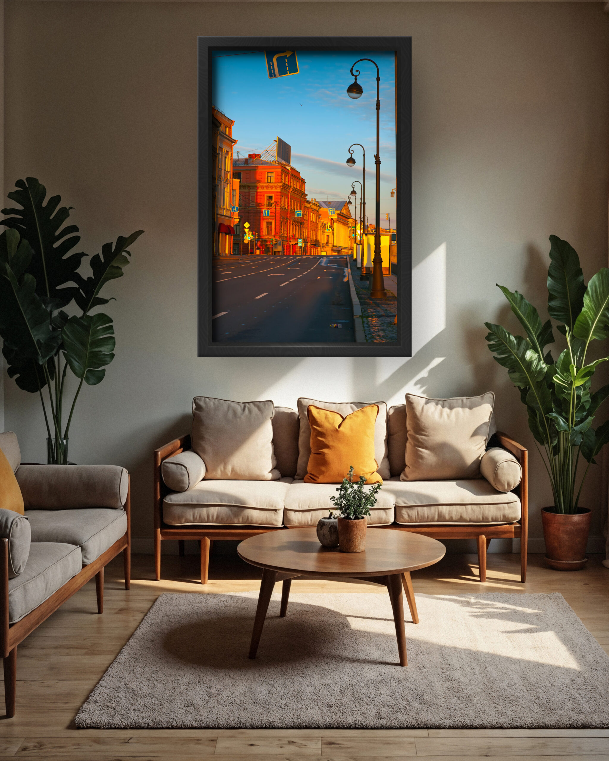 Golden Hour European Street Scene - Image 3